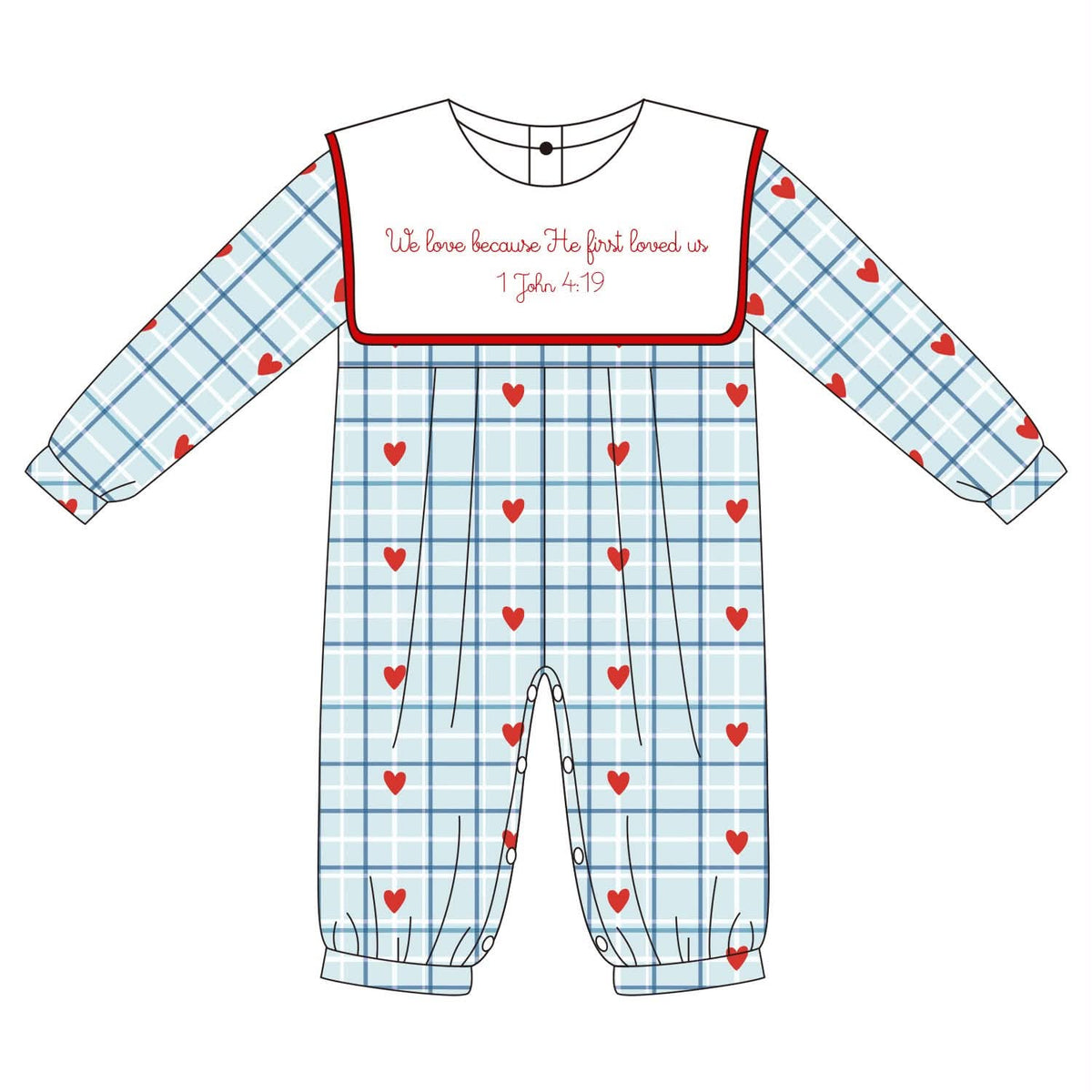 He First Loved Us Boy’s Jumpsuit PREORDER ETA JANUARY