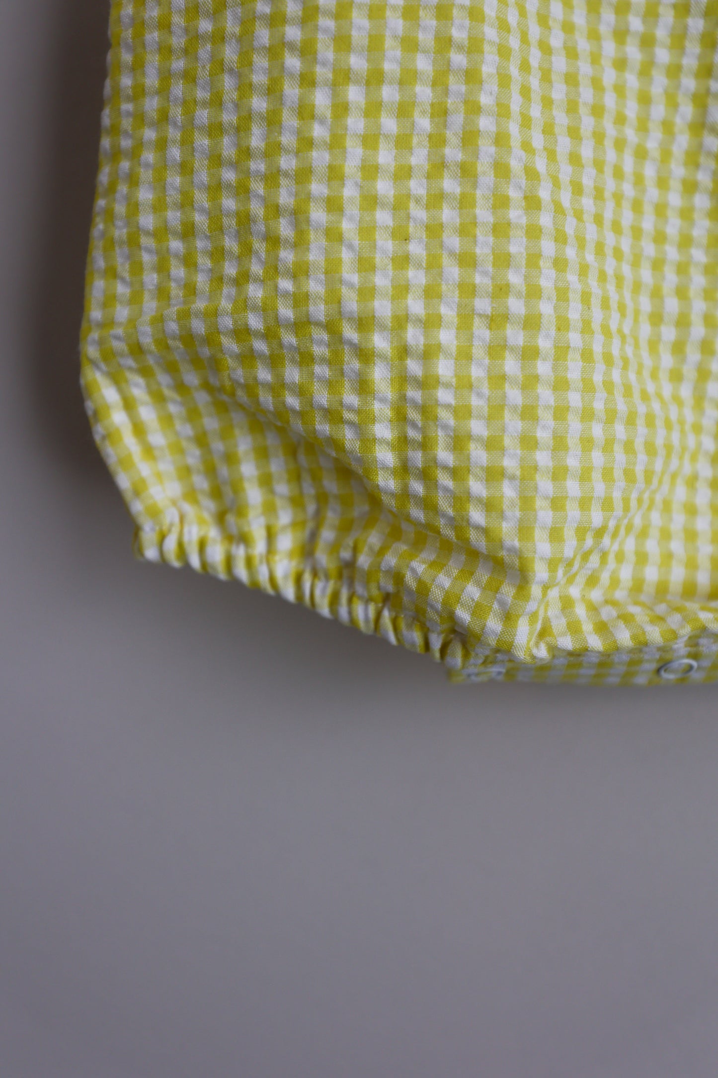 Sunny Days Yellow Gingham Bubble
