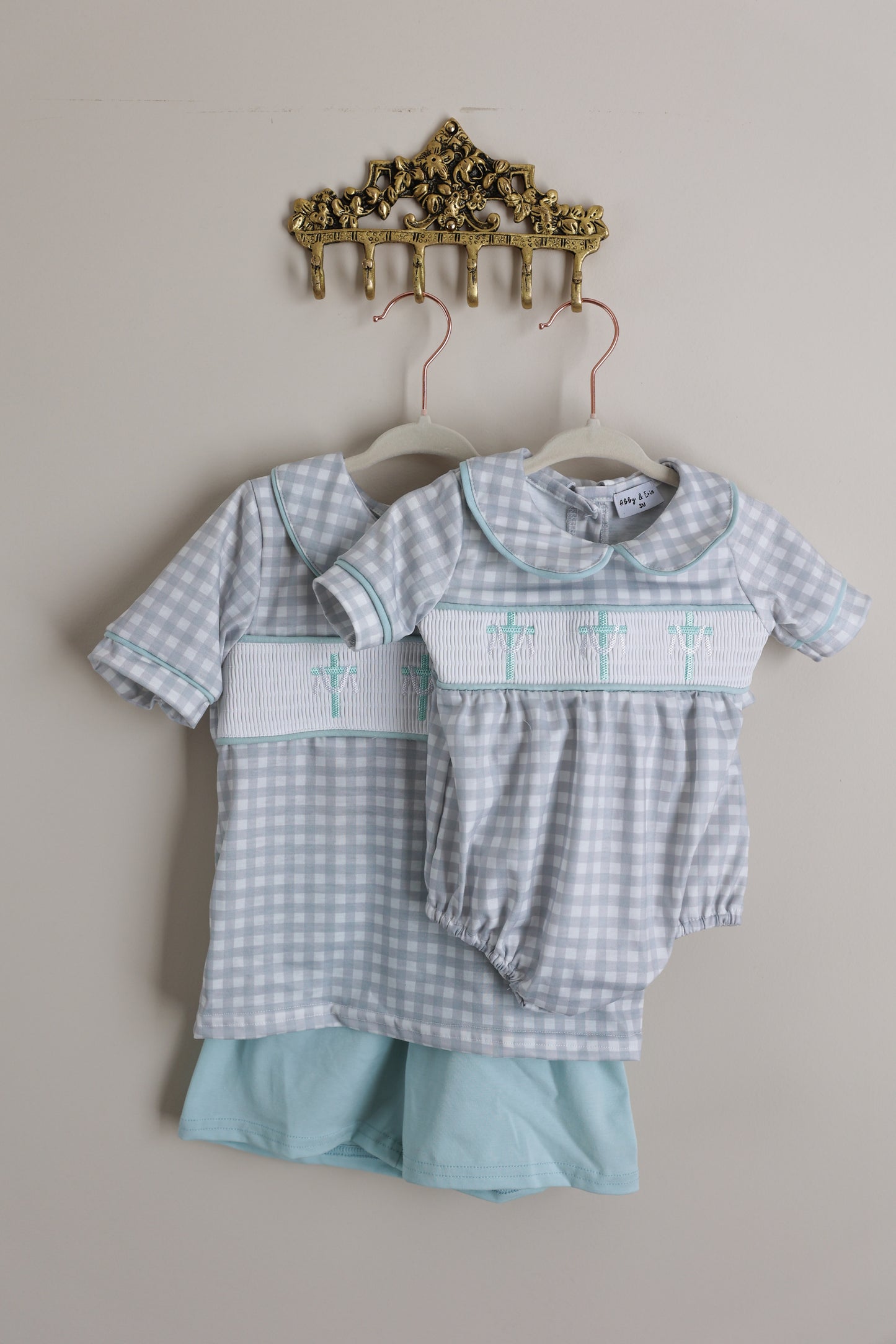 Noah Cross Smocked Short Set