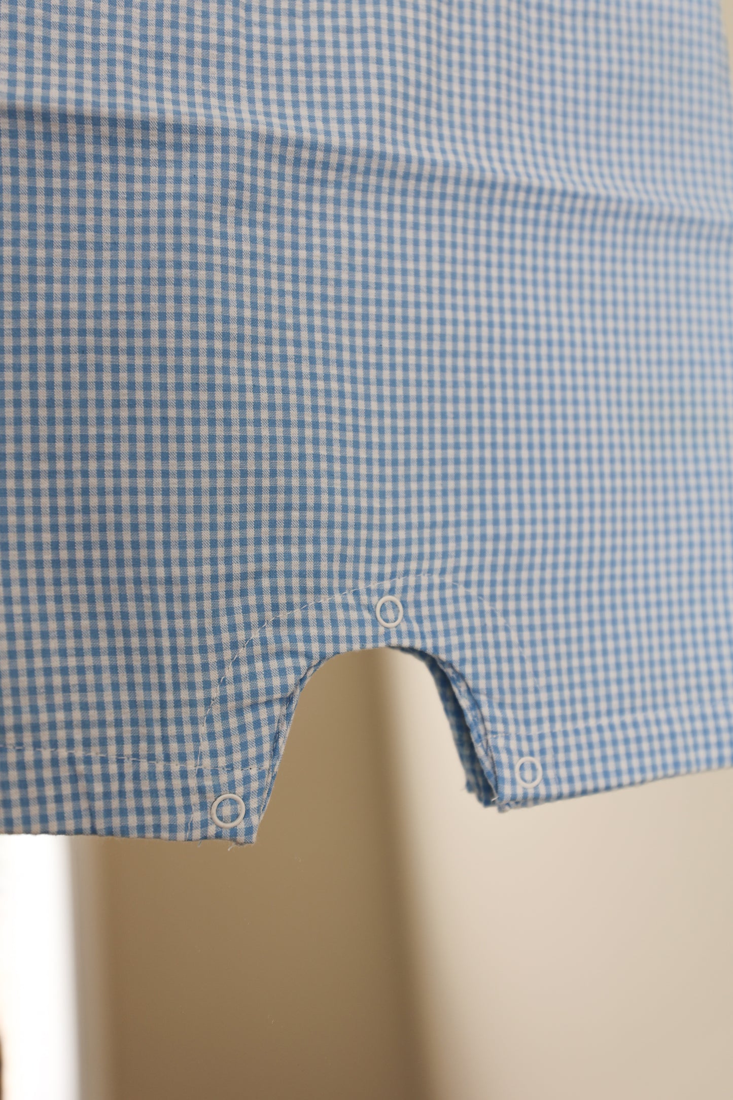 Hoppy Easter Blue Gingham Smocked Jon Jon