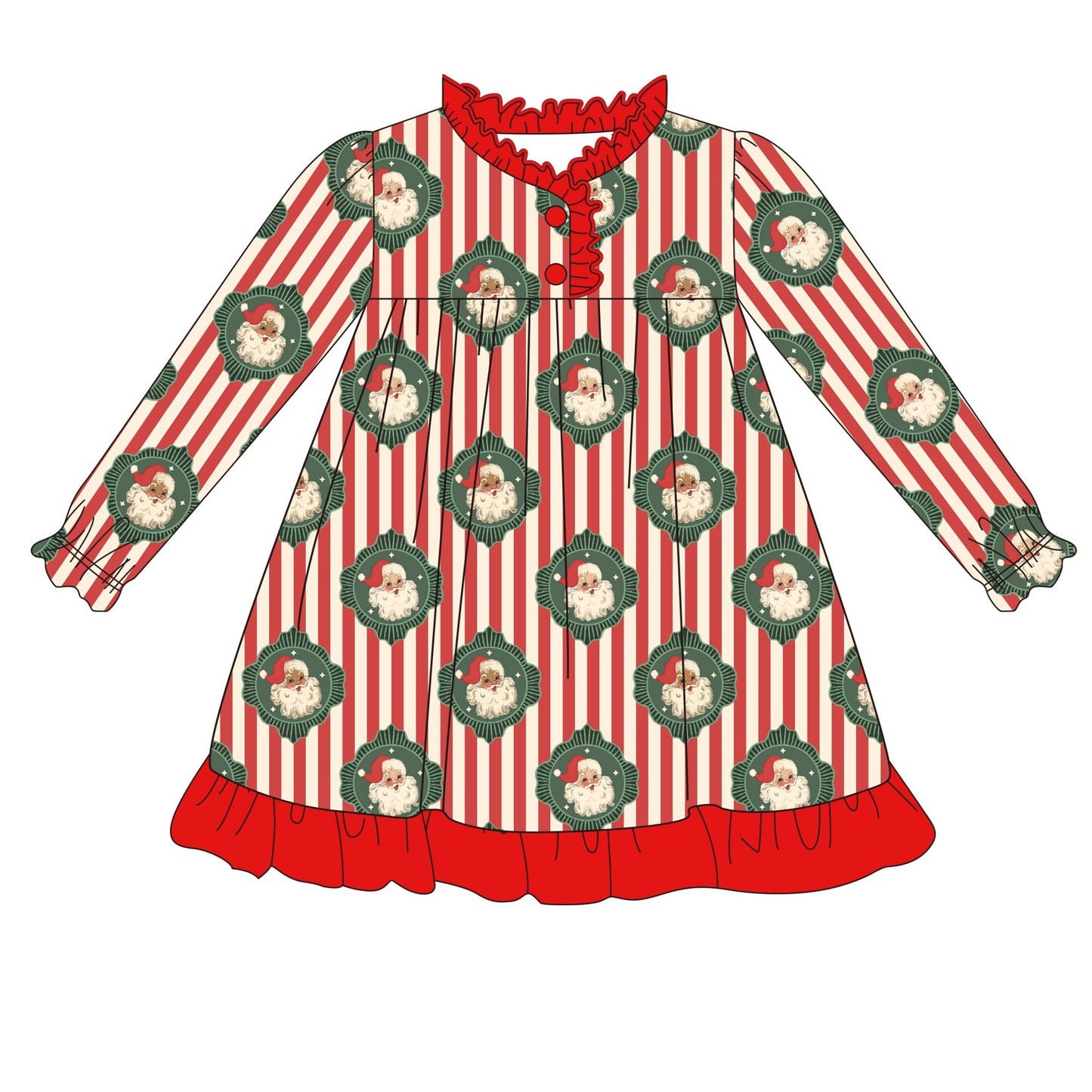 PO DEAL Timeless Santa Girl’s Bamboo Gown PREORDER ETA NOVEMBER