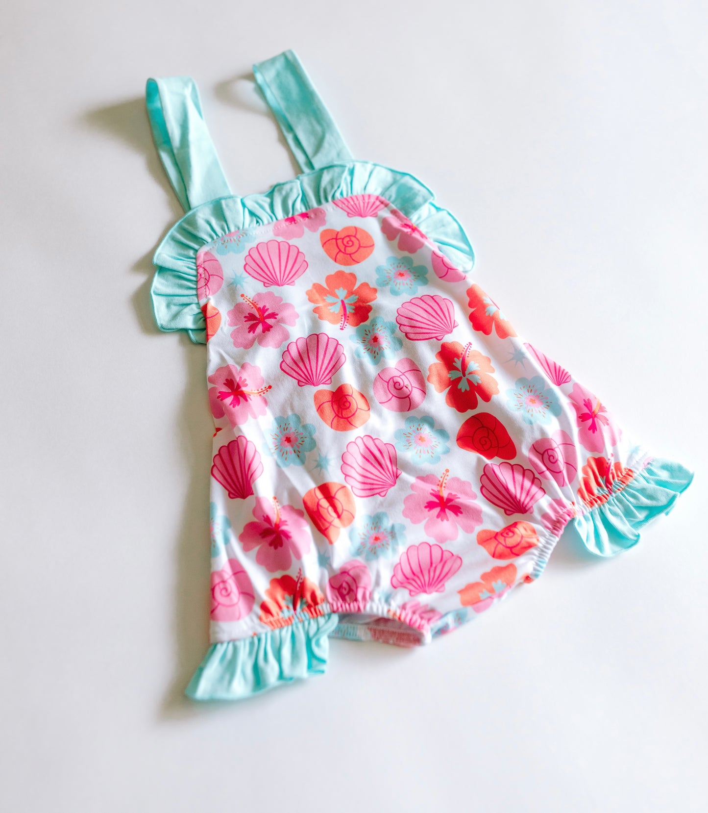 Floral Shells Sunsuit READY TO SHIP