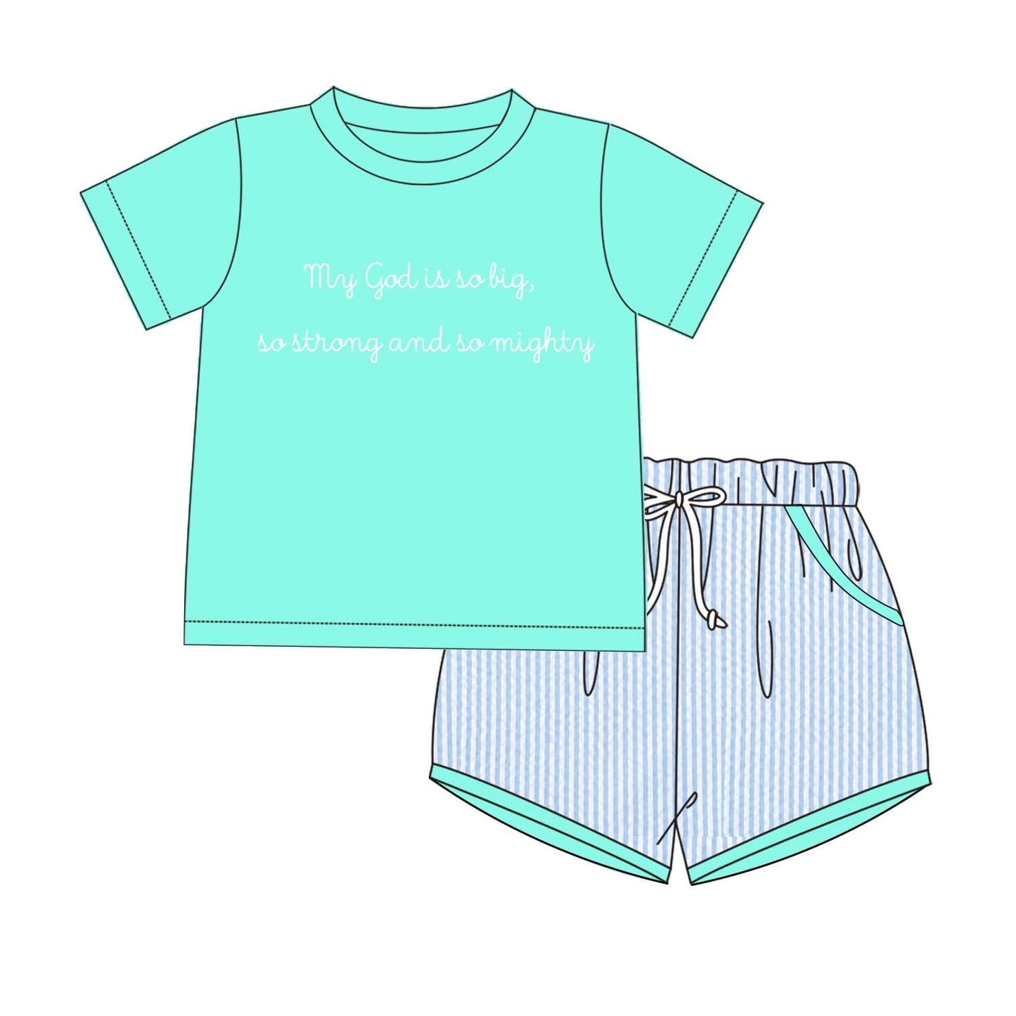 My God is so big boy short set PREORDER ETA JUNE