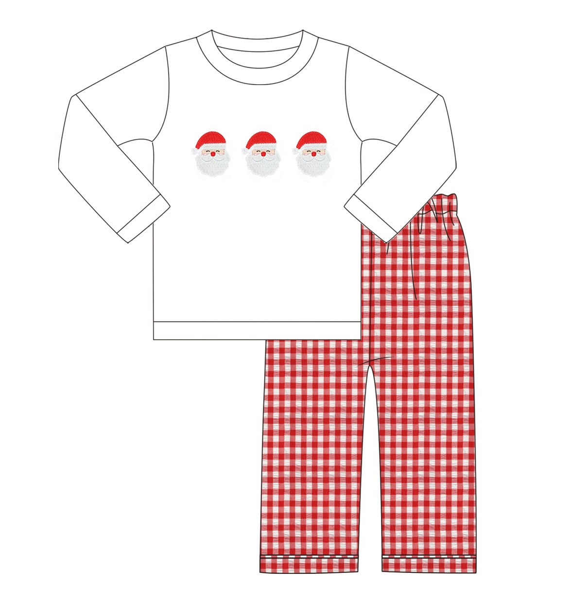 Jolly Saint Nick Gingham Boy’s Pant Set PREORDER ETA NOVEMBER
