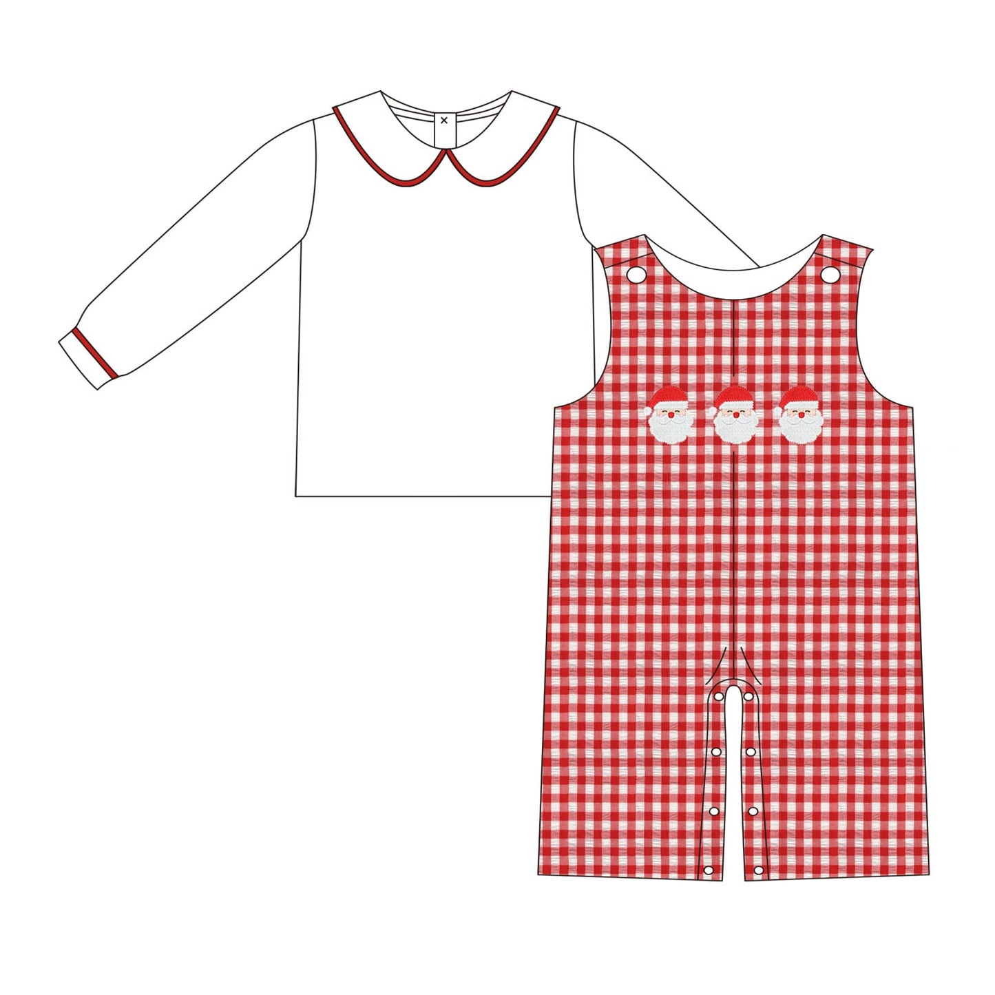 Jolly Saint Nick Boy’s Longall And Under Shirt PREORDER ETA NOVEMBER