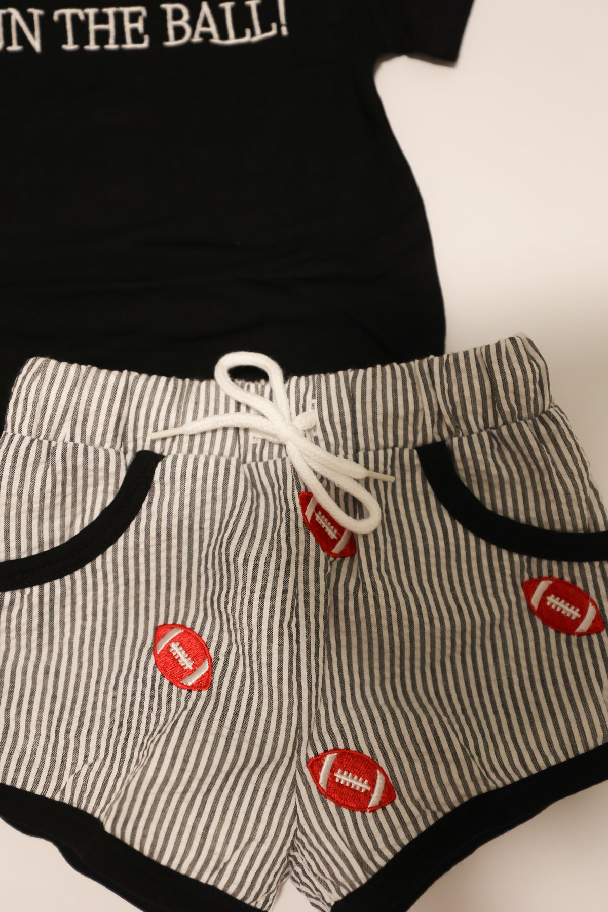 Run The Ball Boy Shorts Set READY TO SHIP