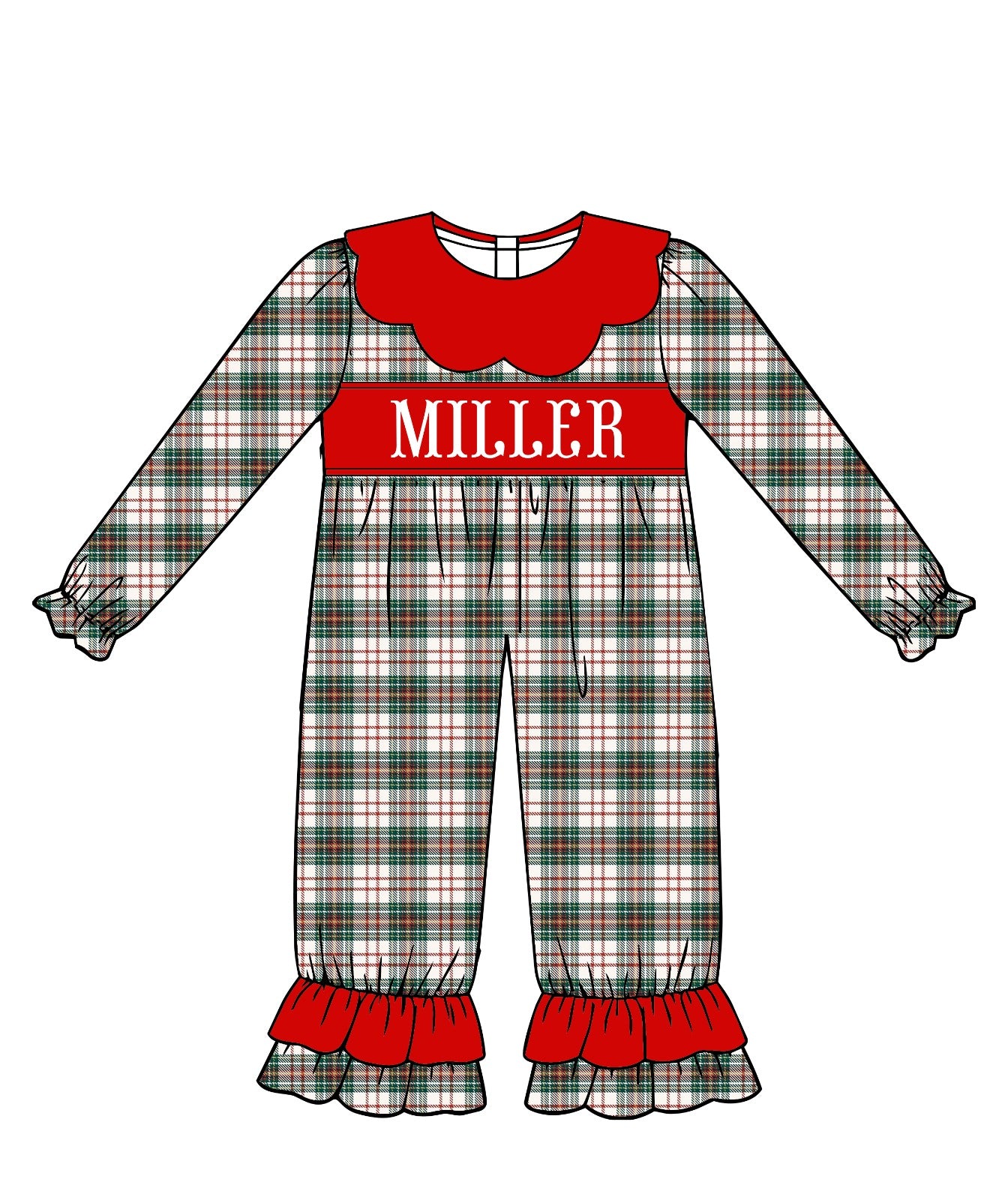 Traditional Christmas Custom Smock Girl’s PREORDER ETA NOVEMBER