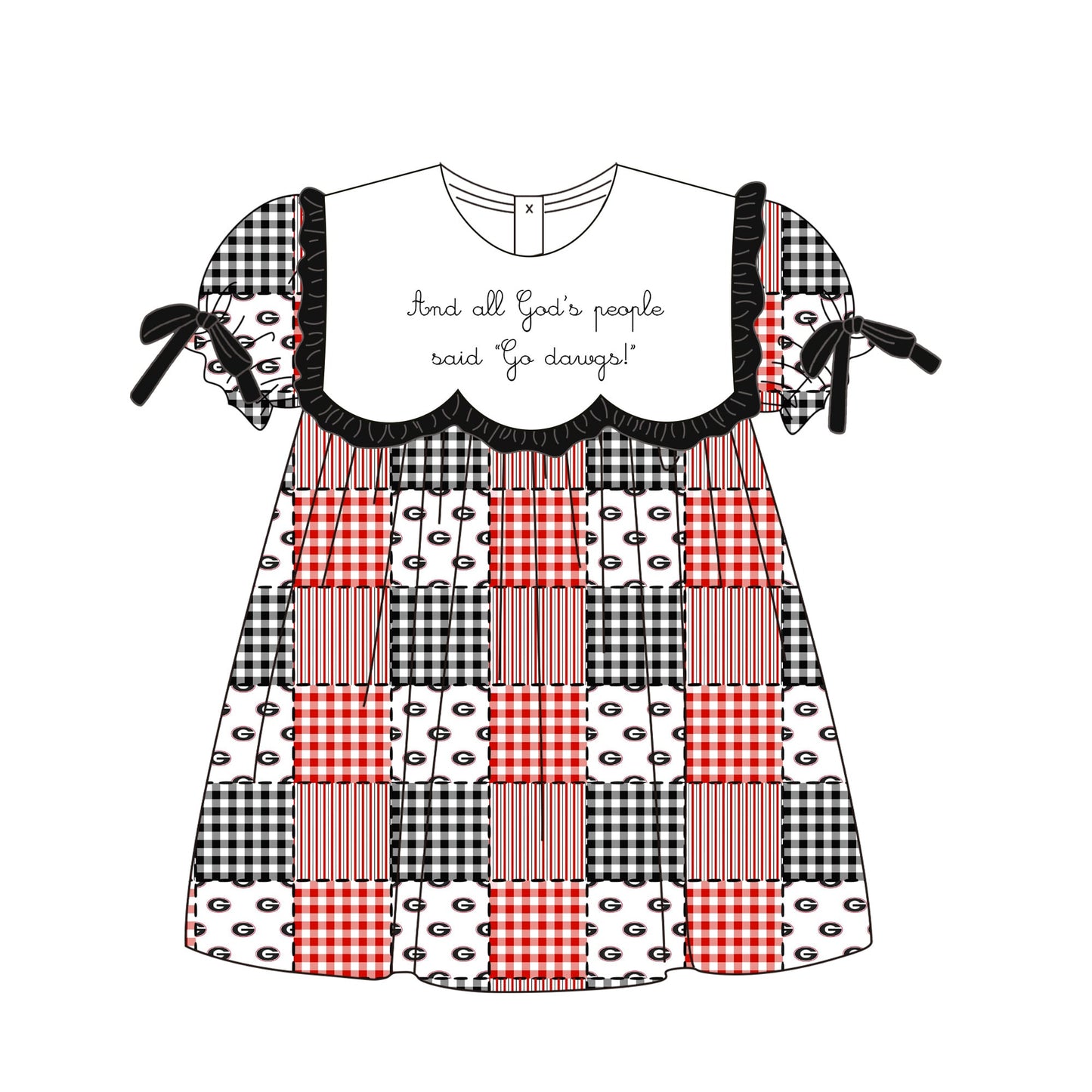 All God’s People Said Go Dawgs Dress PREORDER ETA JULY