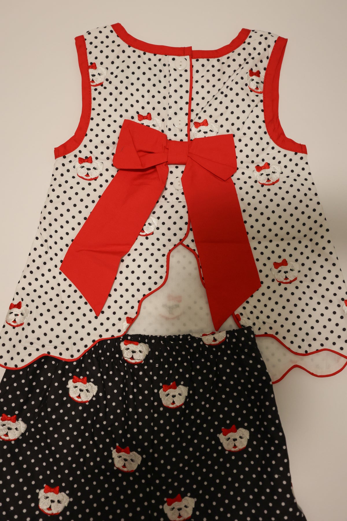 Polka Dot Pup Shorts Set READY TO SHIP