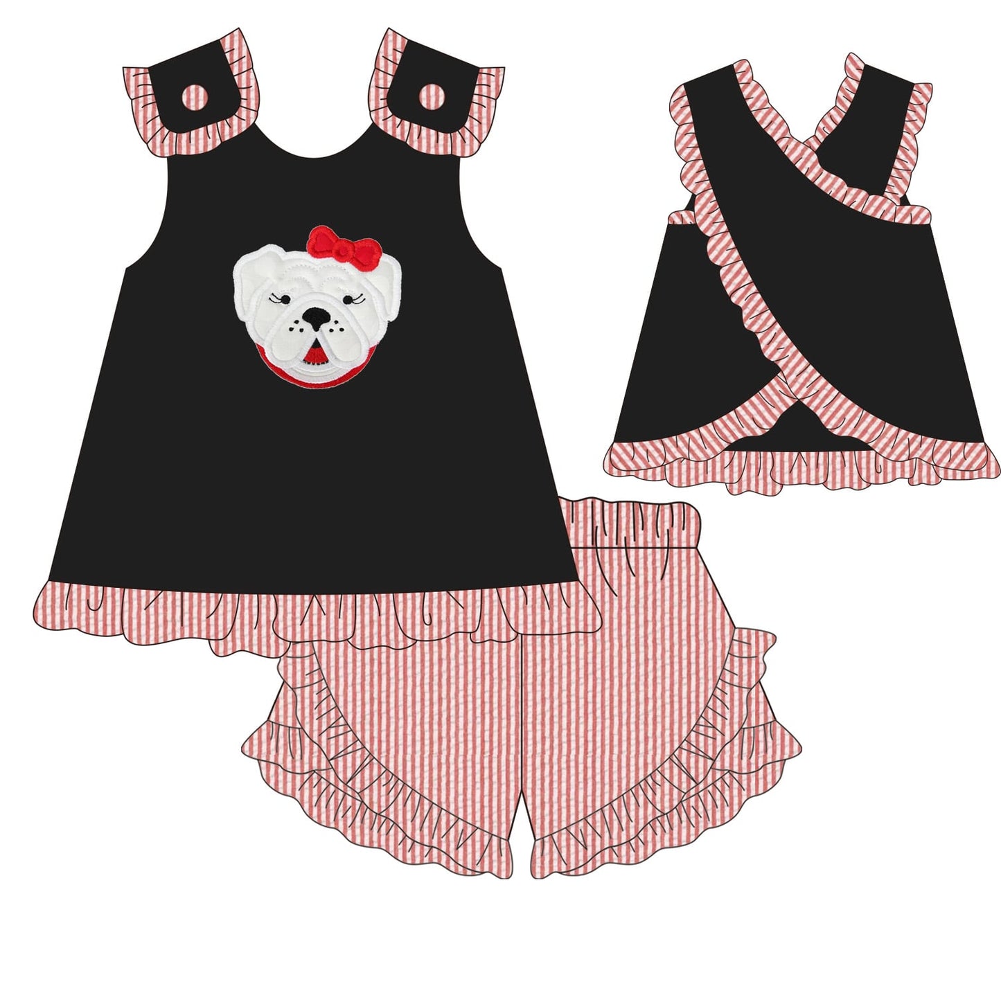Dawg Traditions Girl Shorts Set PREORDER ETA JULY