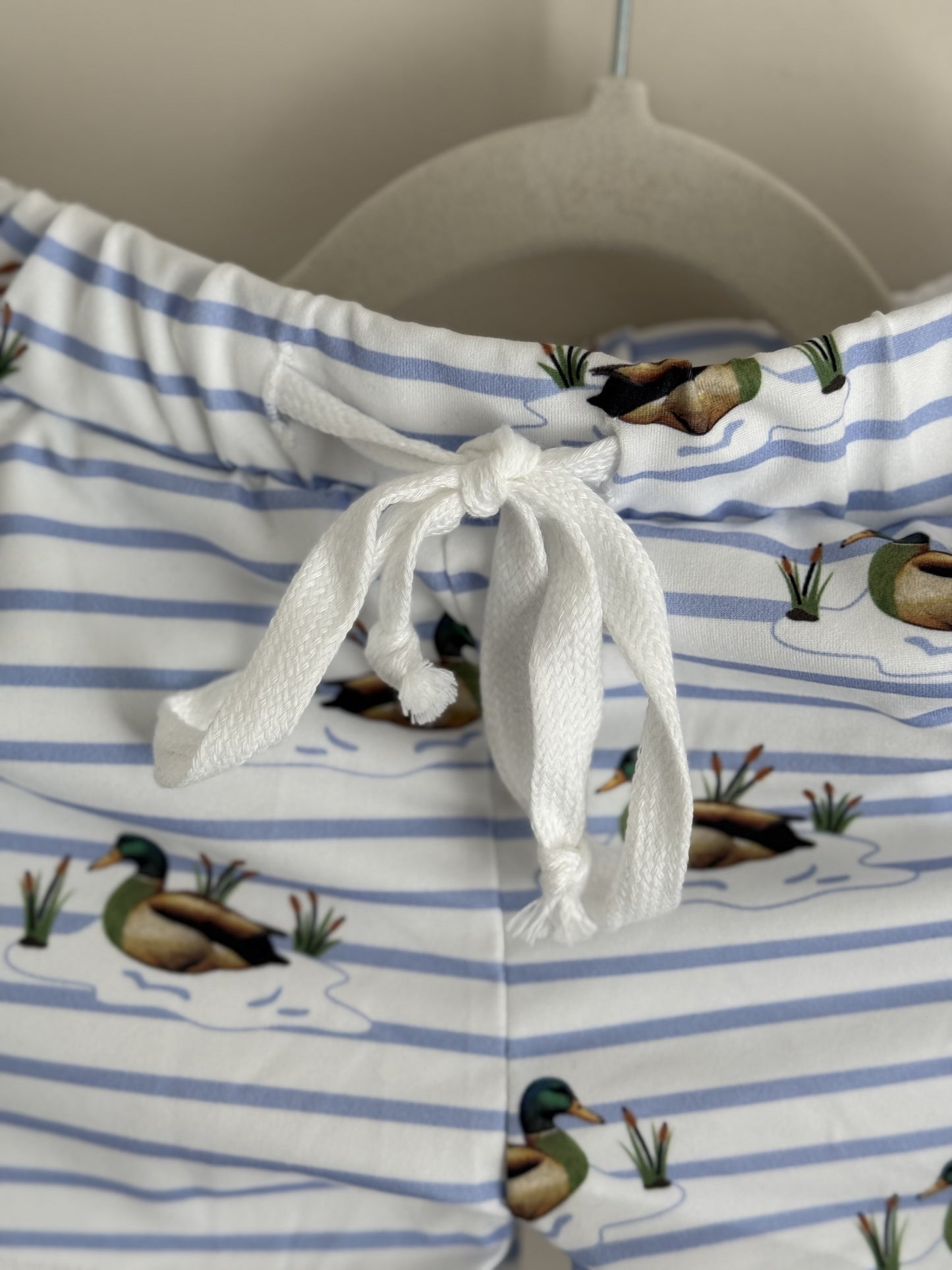 Vintage Striped Boy Duck Set