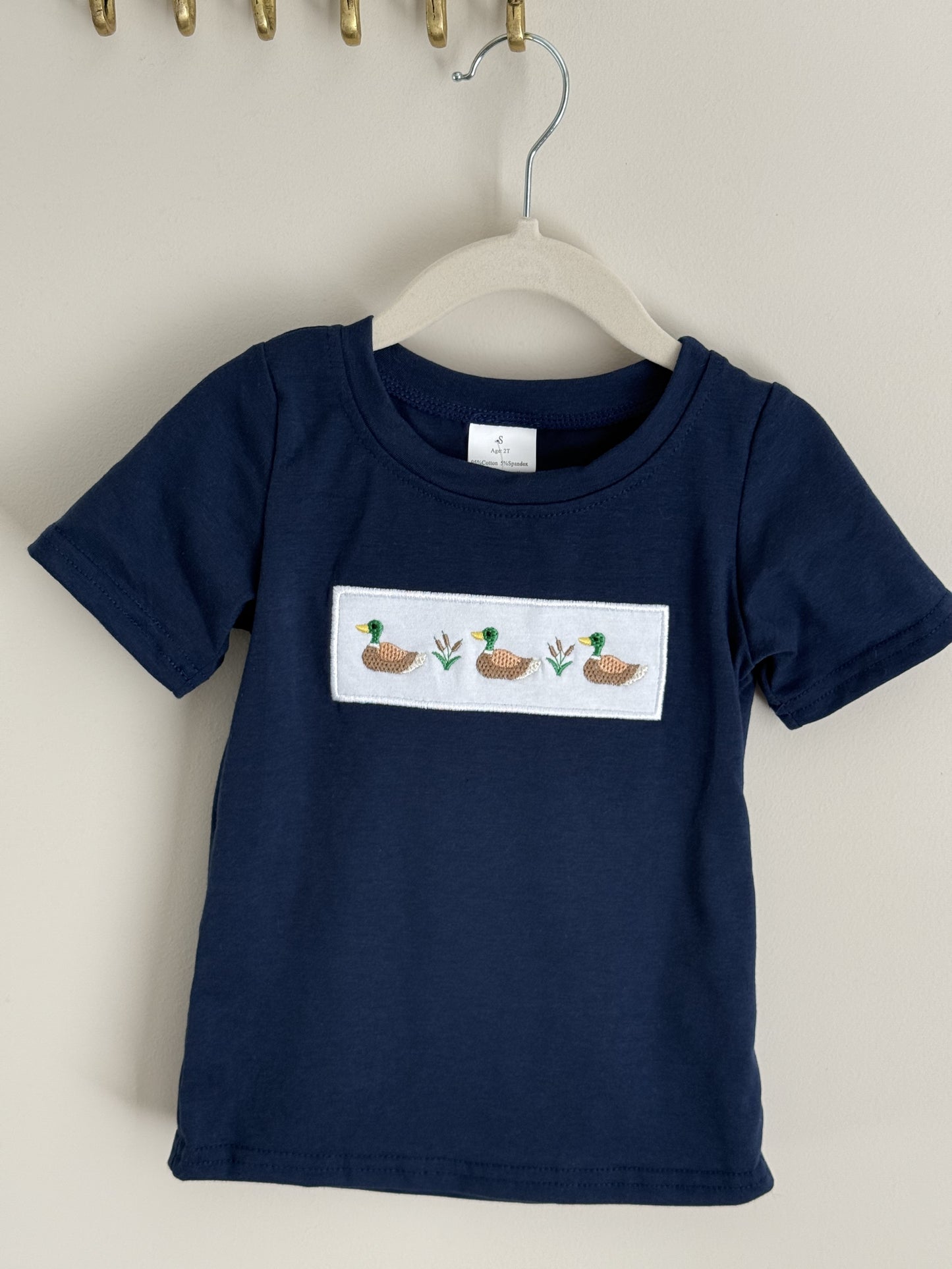 Vintage Striped Boy Duck Set