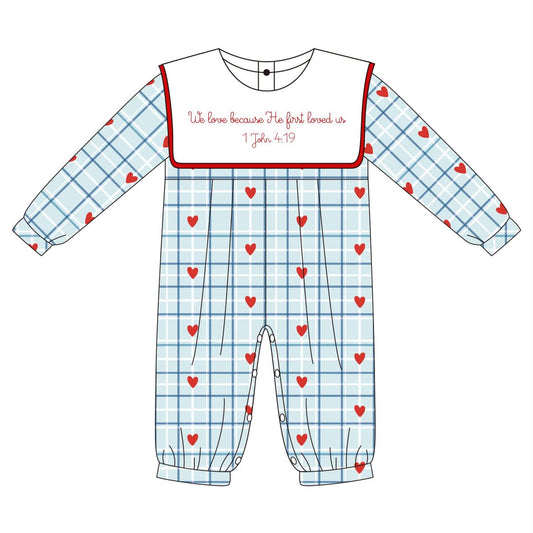 He First Loved Us Boy’s Jumpsuit PREORDER ETA JANUARY