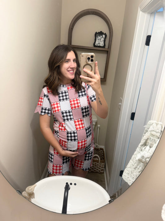 Football Patchwork Mom Match READY TO SHIP