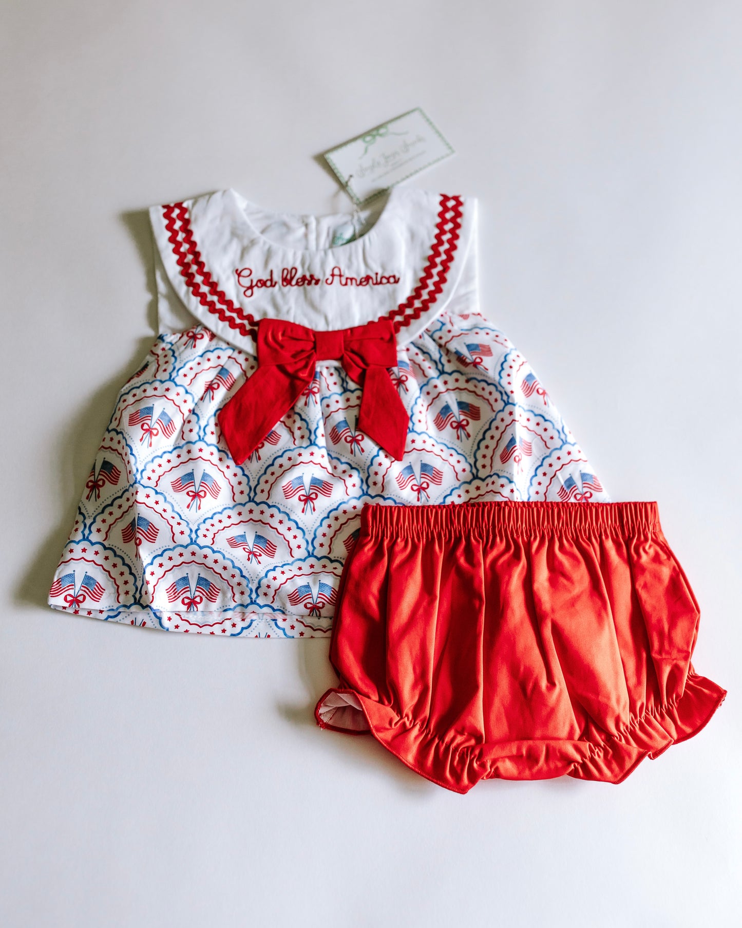 God Bless America Bloomer Set READY TO SHIP