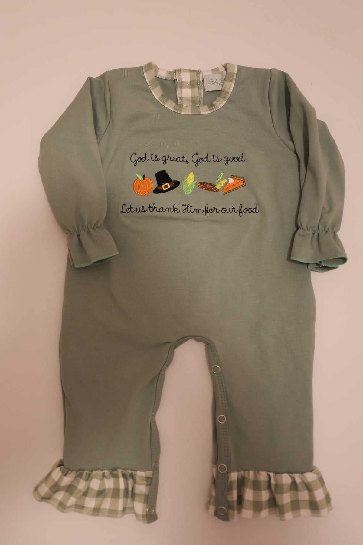 Let Us Thank Him Girl’s Jumpsuit READY TO SHIP