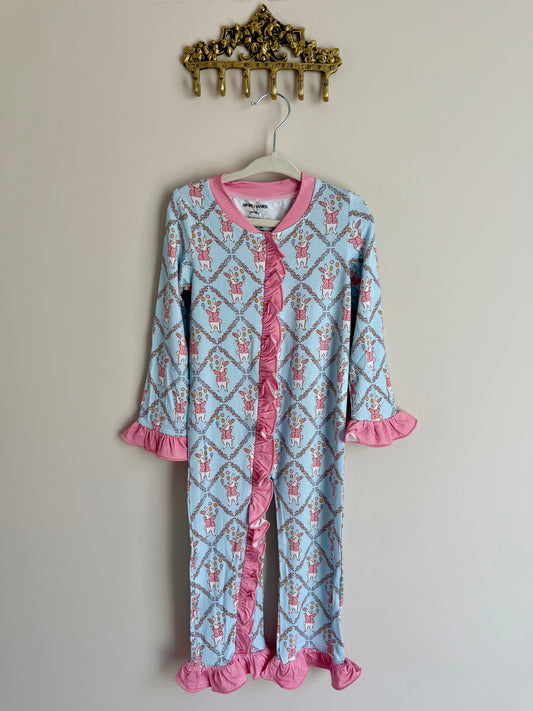 Vintage Rabbit Bamboo Girl zippy