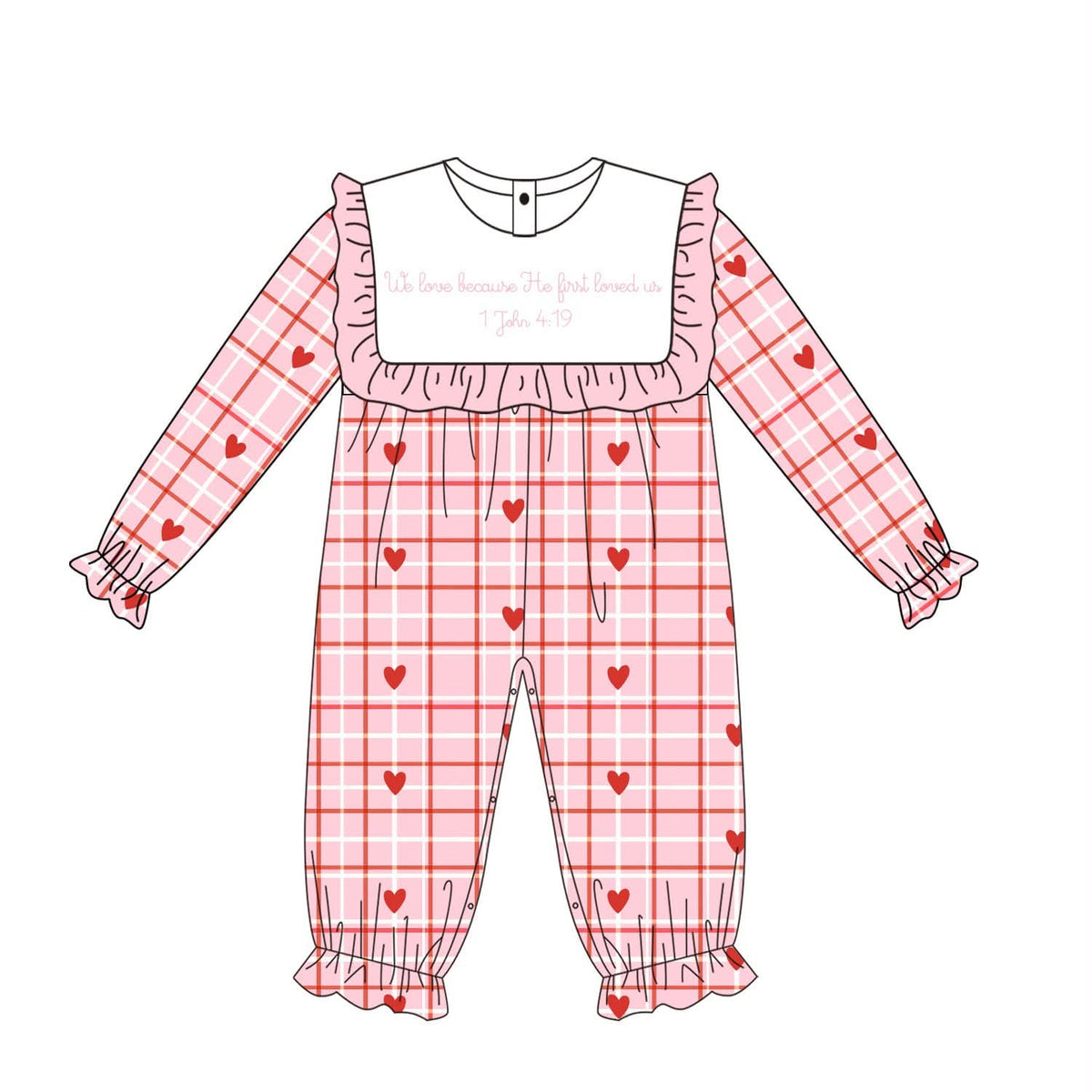 He First Loved Us Girl’s Jumpsuit PREORDER ETA JANUARY
