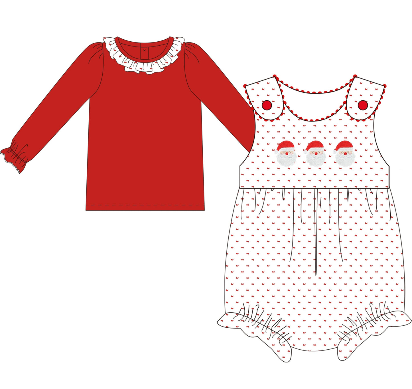 Jolly Saint Nick Girl’s Bubble And Under Shirt PREORDER ETA NOVEMBER