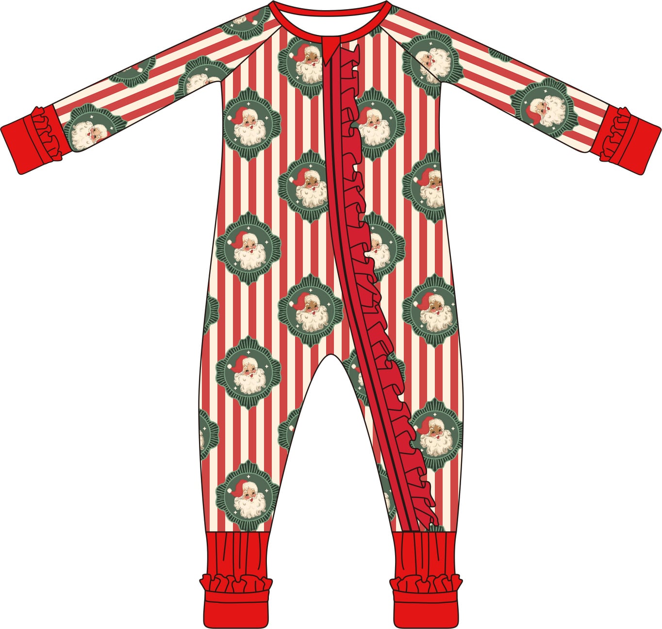 PO DEAL Timeless Santa Girl’s Bamboo Zippy PREORDER ETA NOVEMBER