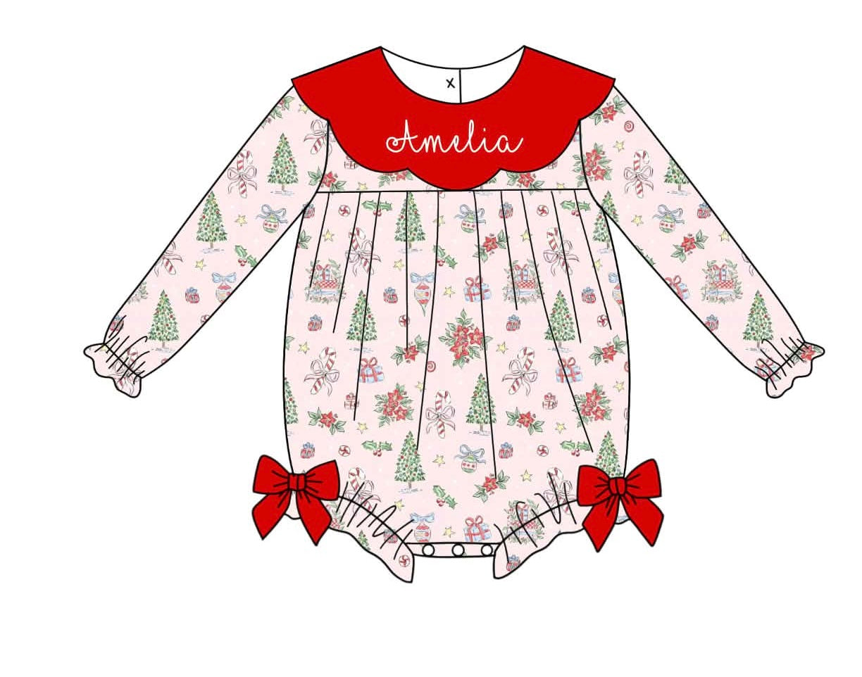 Pink Christmas Name Custom Bubble PREORDER ETA NOVEMBER