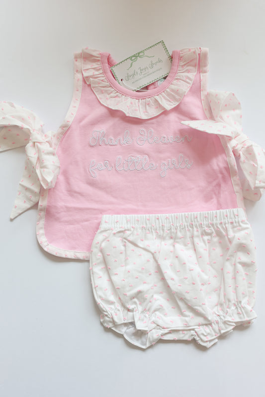 Thank Heaven For Little Girls Bloomer Set READY TO SHIP