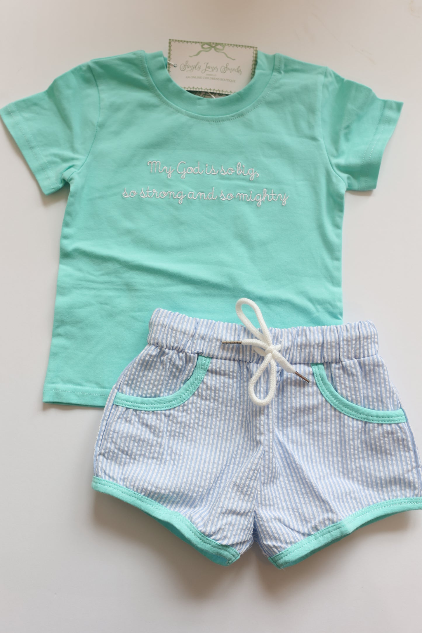 My God Is So Big Boy’s Shorts Set READY TO SHIP