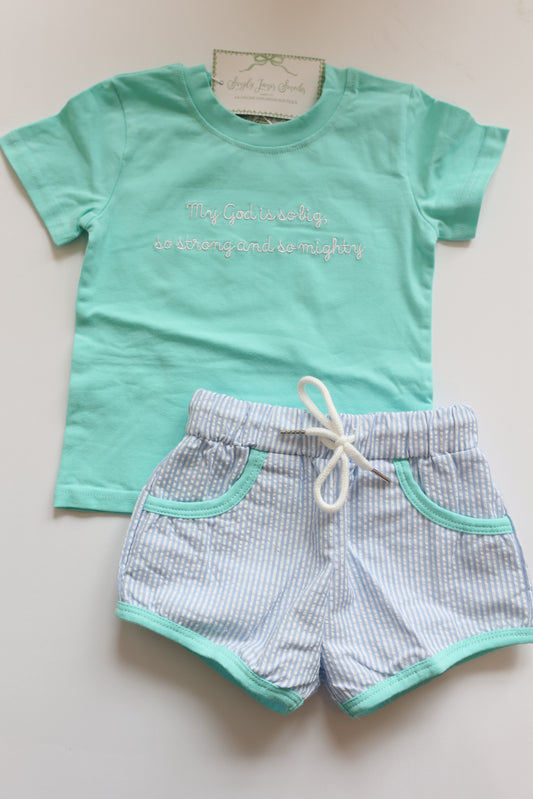 My God Is So Big Boy’s Shorts Set READY TO SHIP