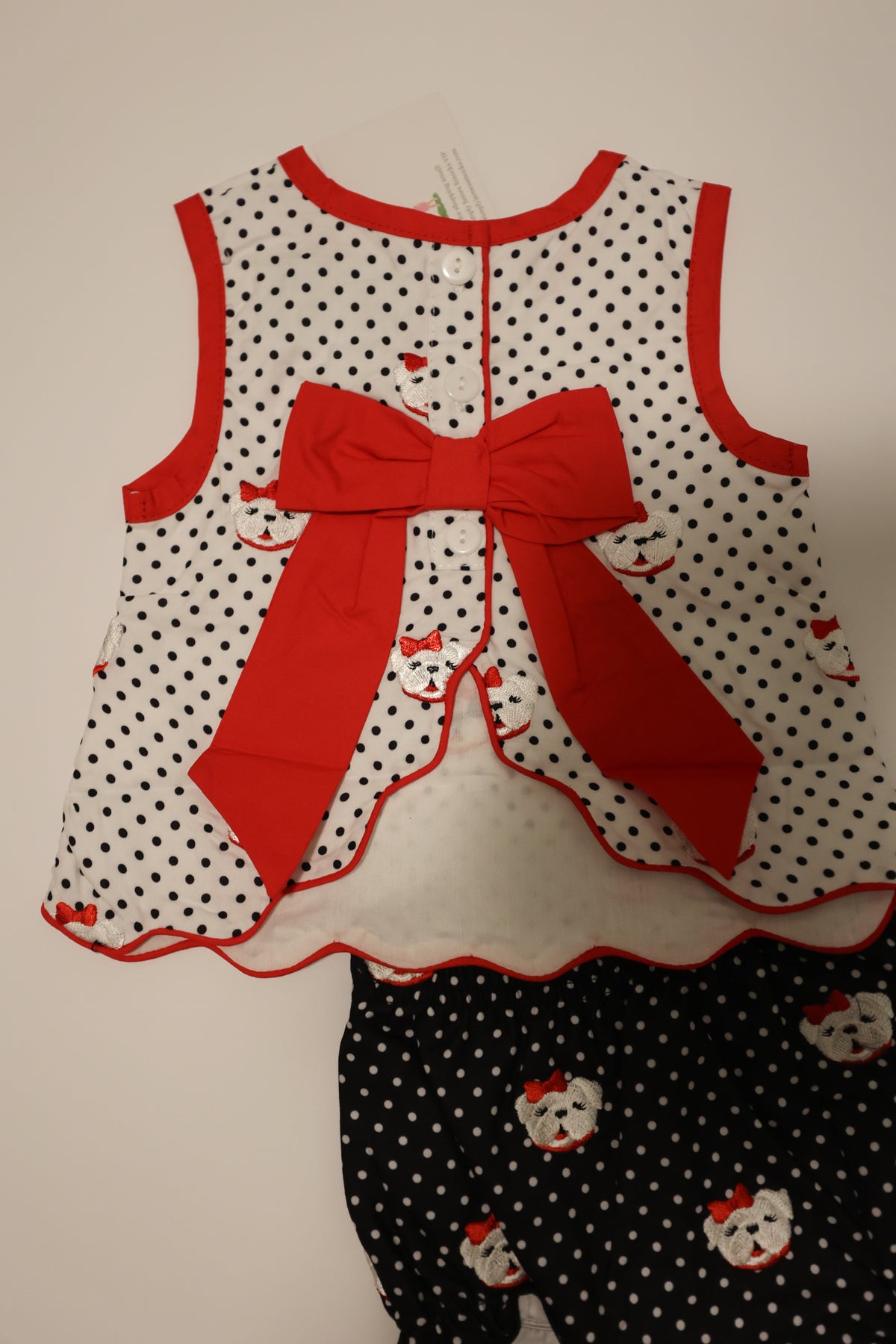 Polka Dot Pup Bloomer Set READY TO SHIP