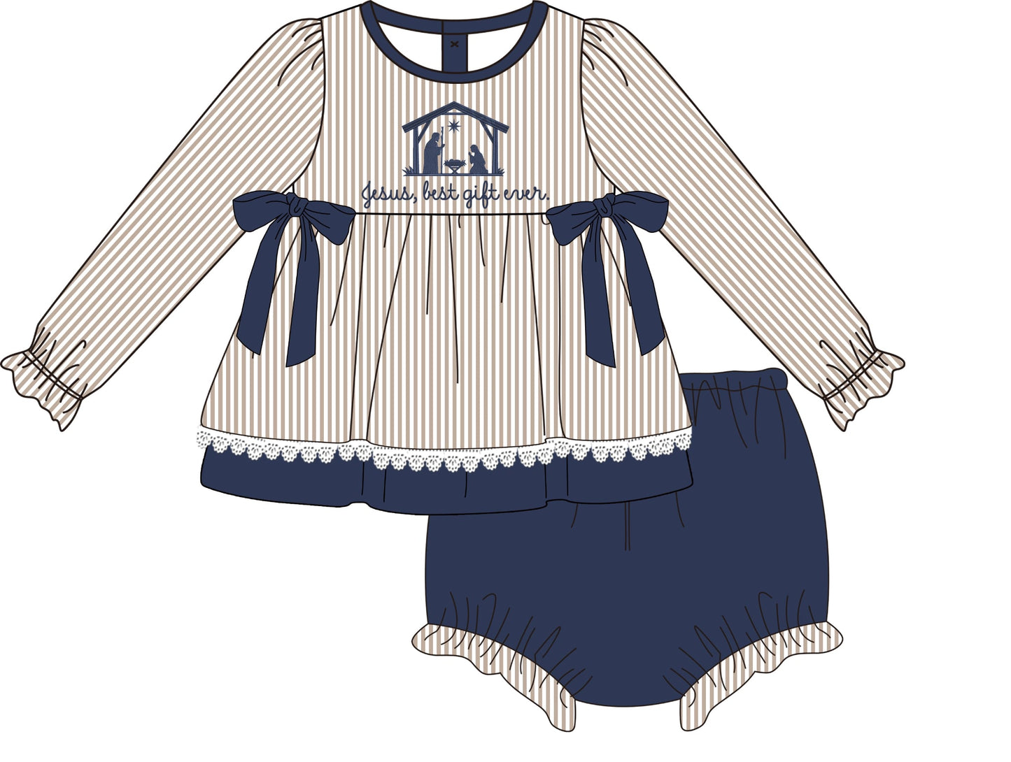 Jesus, Best Gift Ever Bloomer Set PREORDER ETA NOVEMBER