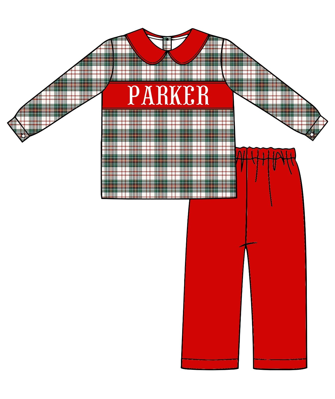 Traditional Name Smock Boy’s Pant Set PREORDER ETA NOVEMBER