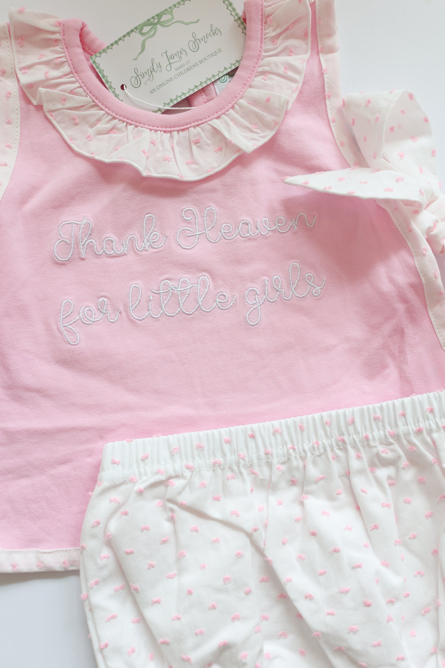 Thank Heaven For Little Girls Bloomer Set READY TO SHIP