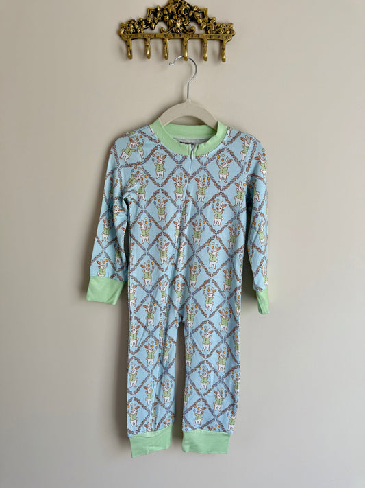 Vintage Rabbit Bamboo Boy zippy