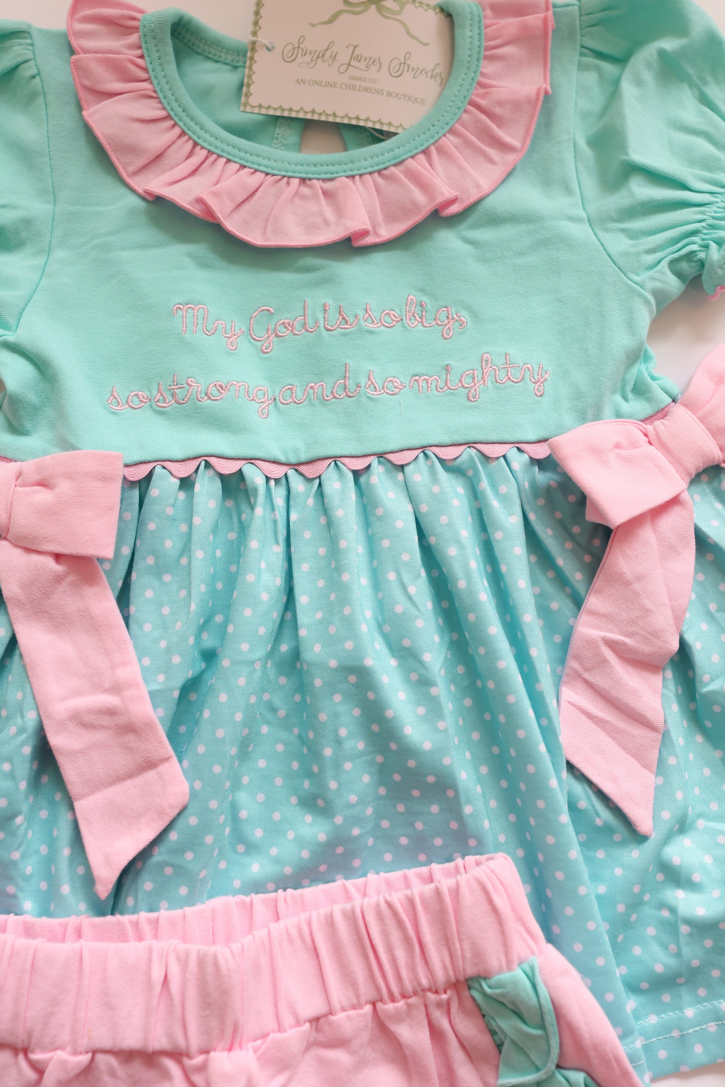 My God Is So Big Girl’s Shorts Set READY TO SHIP
