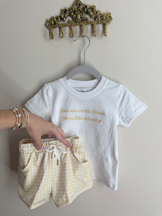 Jesus Loves Me spring boy set READY TO SHIP