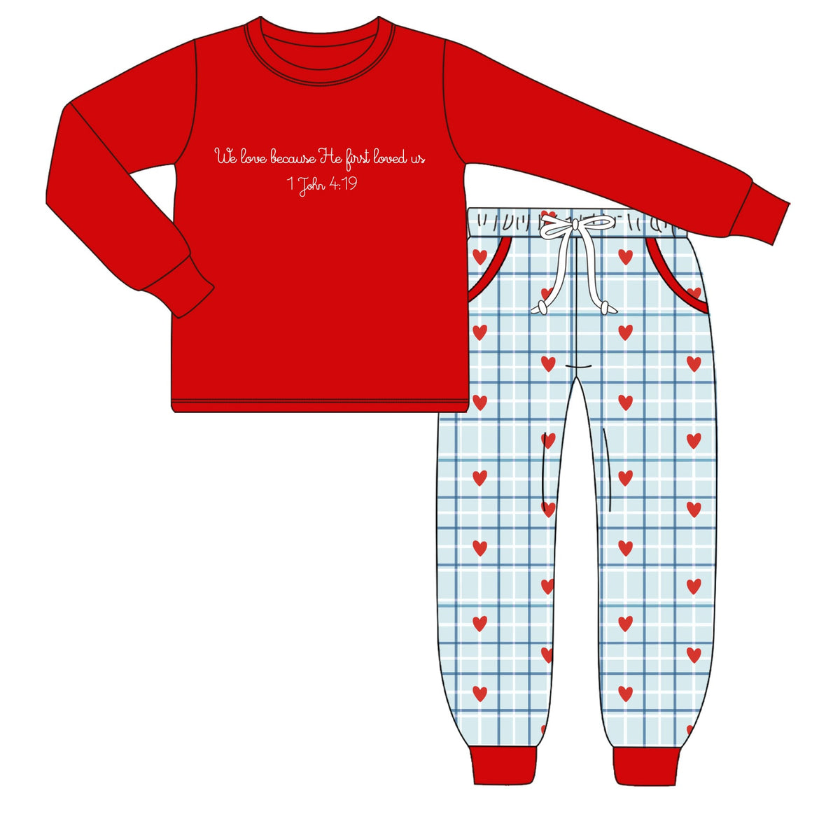 He First Loved Us Boy’s Pant Set PREORDER ETA JANUARY