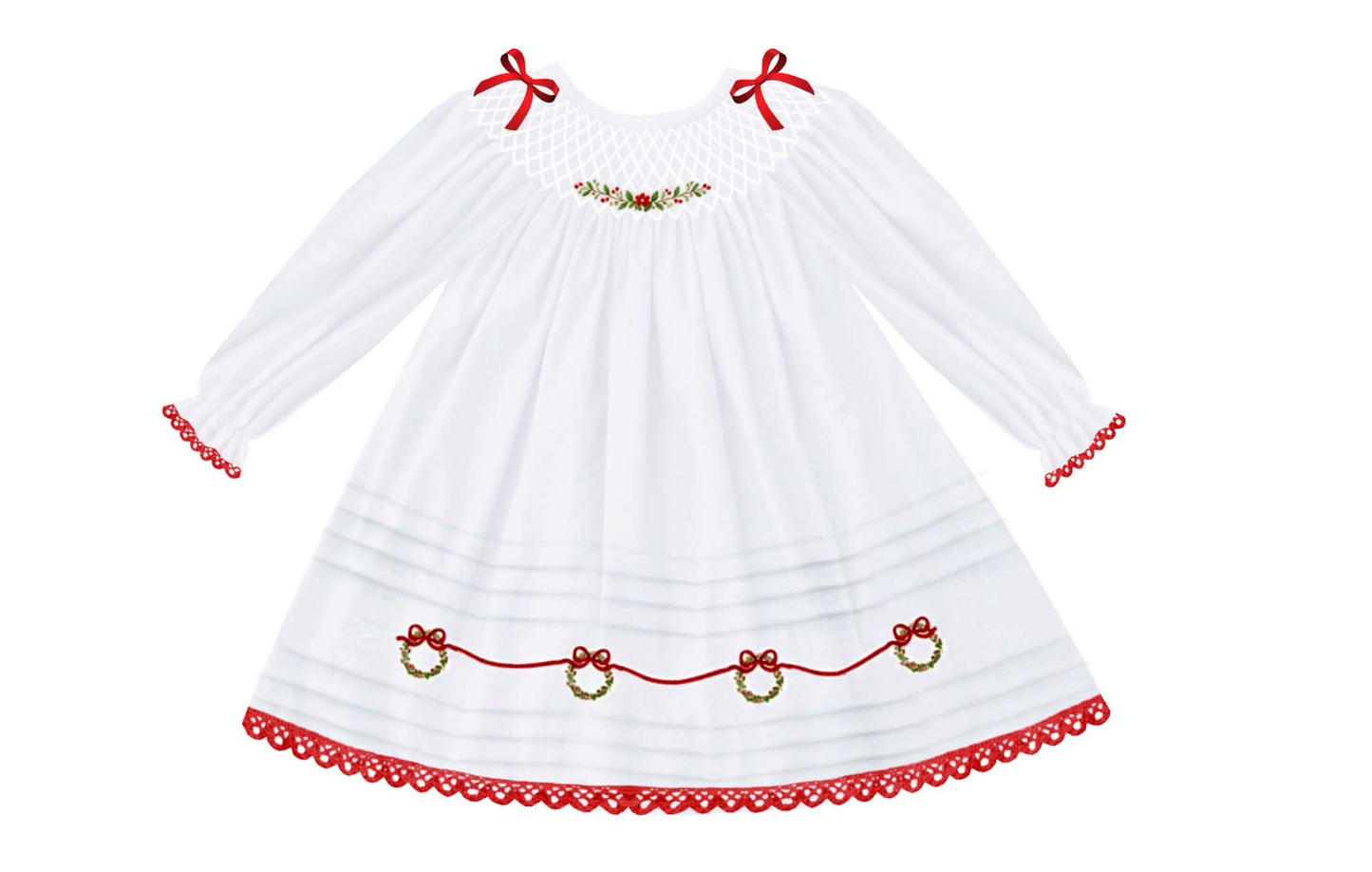 Christmas Time Heirloom Smocked Dress PREORDER ETA NOVEMBER