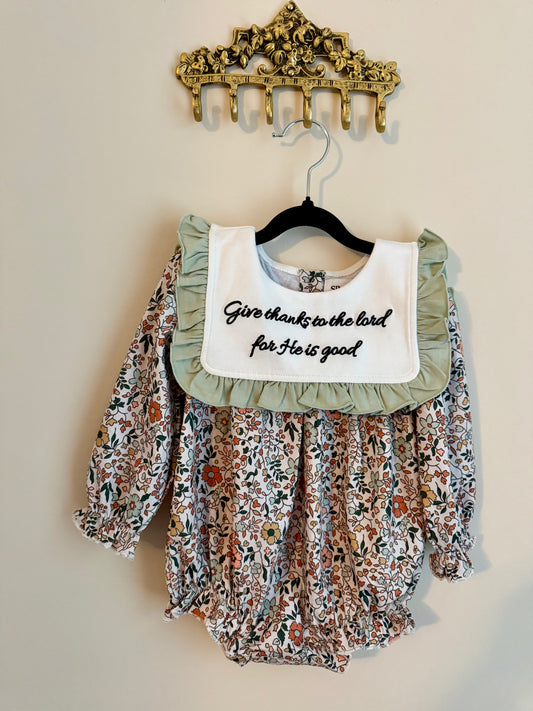 Give thanks to the Lord girl bubble