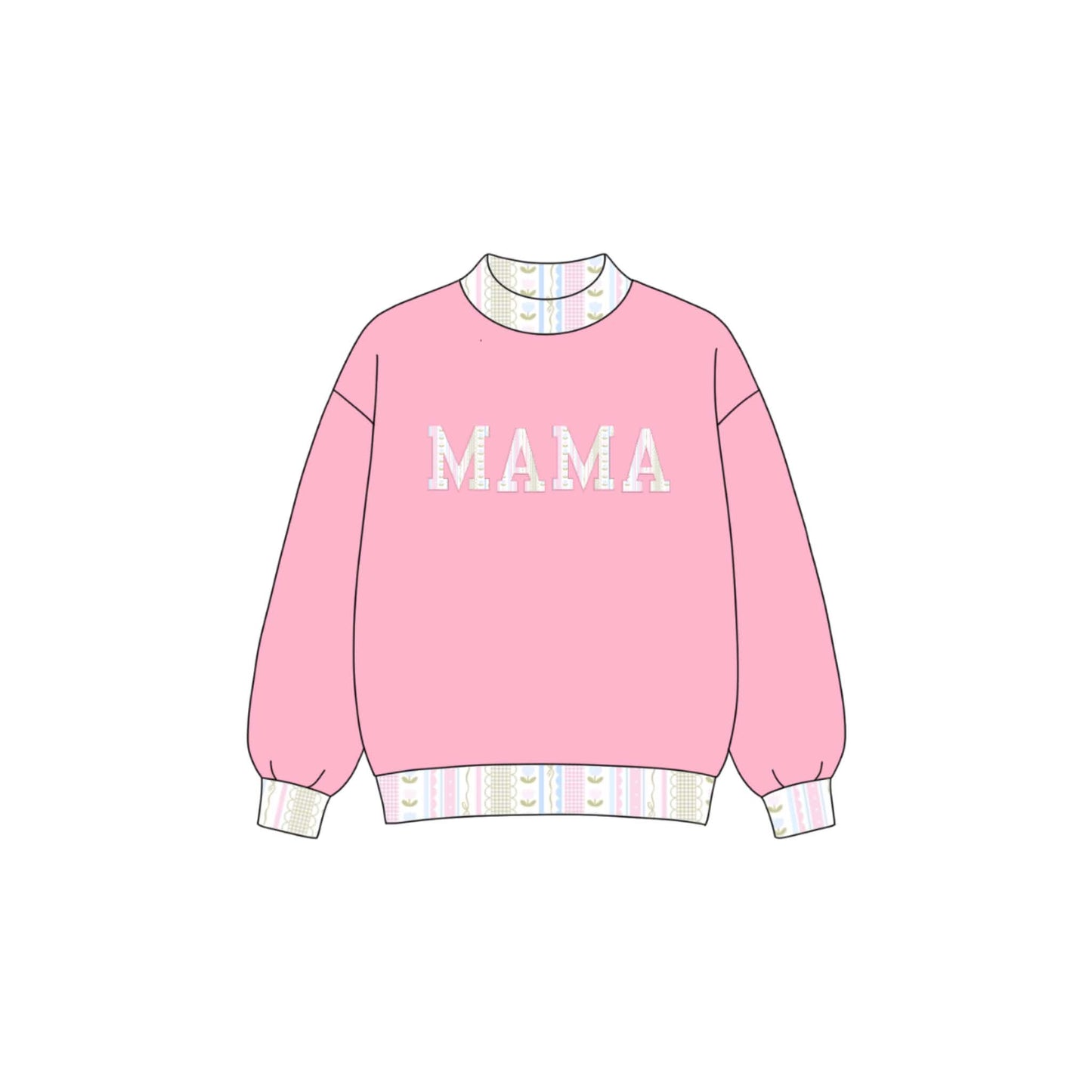 Custom Mock Neck Pink Mom Match PREORDER ETA JANUARY